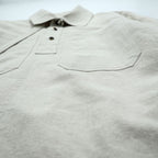 URU TOKYO プルオーバーブルゾン レイヤードジャケット S ベージュ リネン 短丈 PULLOVER LAYERED BLOUSON 22SCL01 日本製