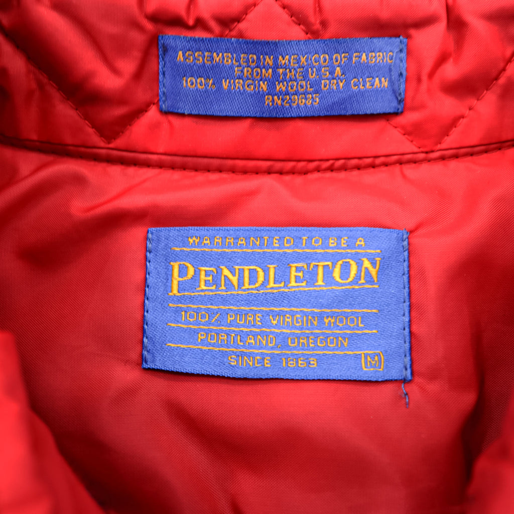 PENDLETON Flannel Shirt M Checked Red, Navy, Green