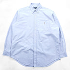 Ralph Lauren 90s Classic Fit Oxford Button-Down Shirt Small Pony Embroidered Blue L