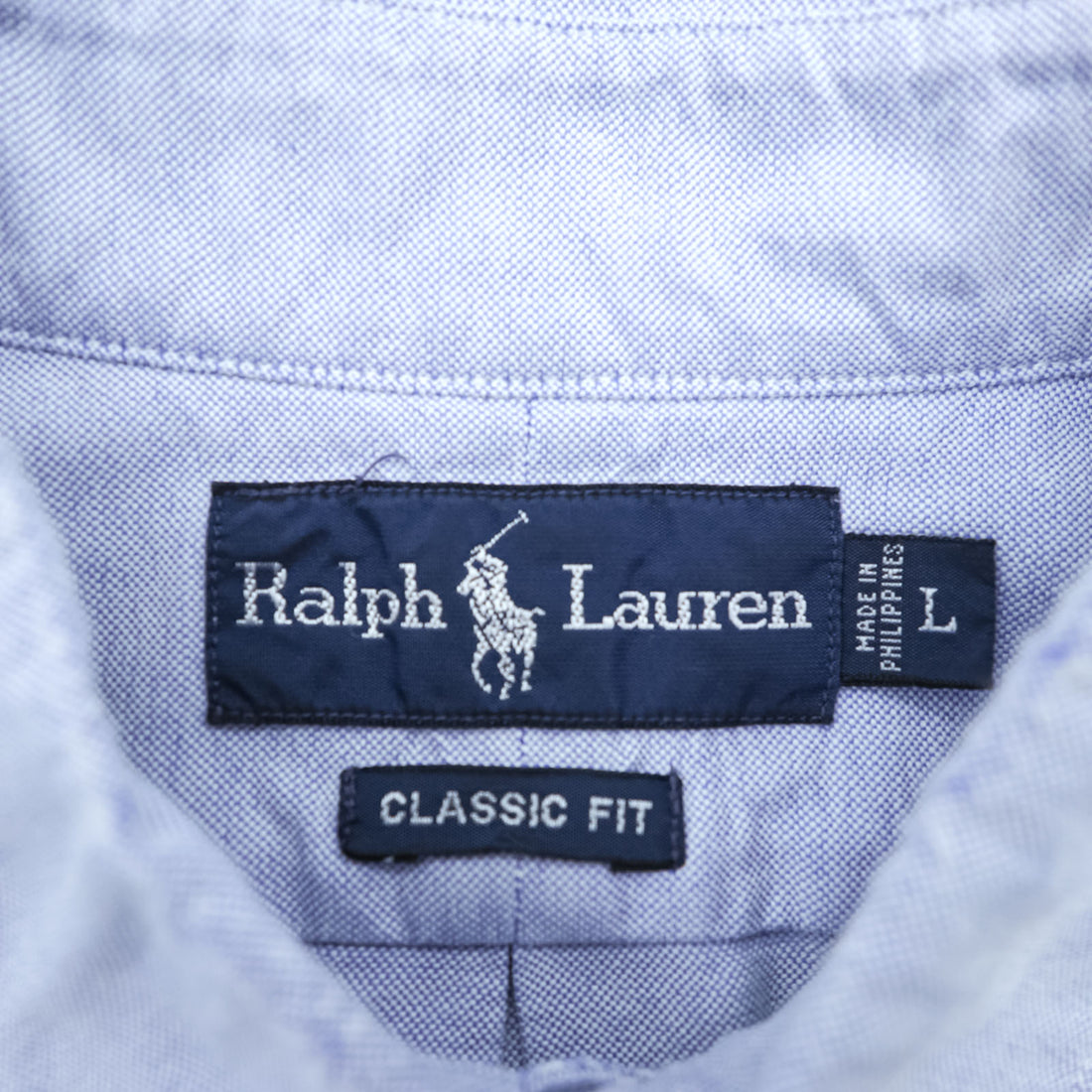 Ralph Lauren 90s Classic Fit Oxford Button-Down Shirt Small Pony Embroidered Blue L