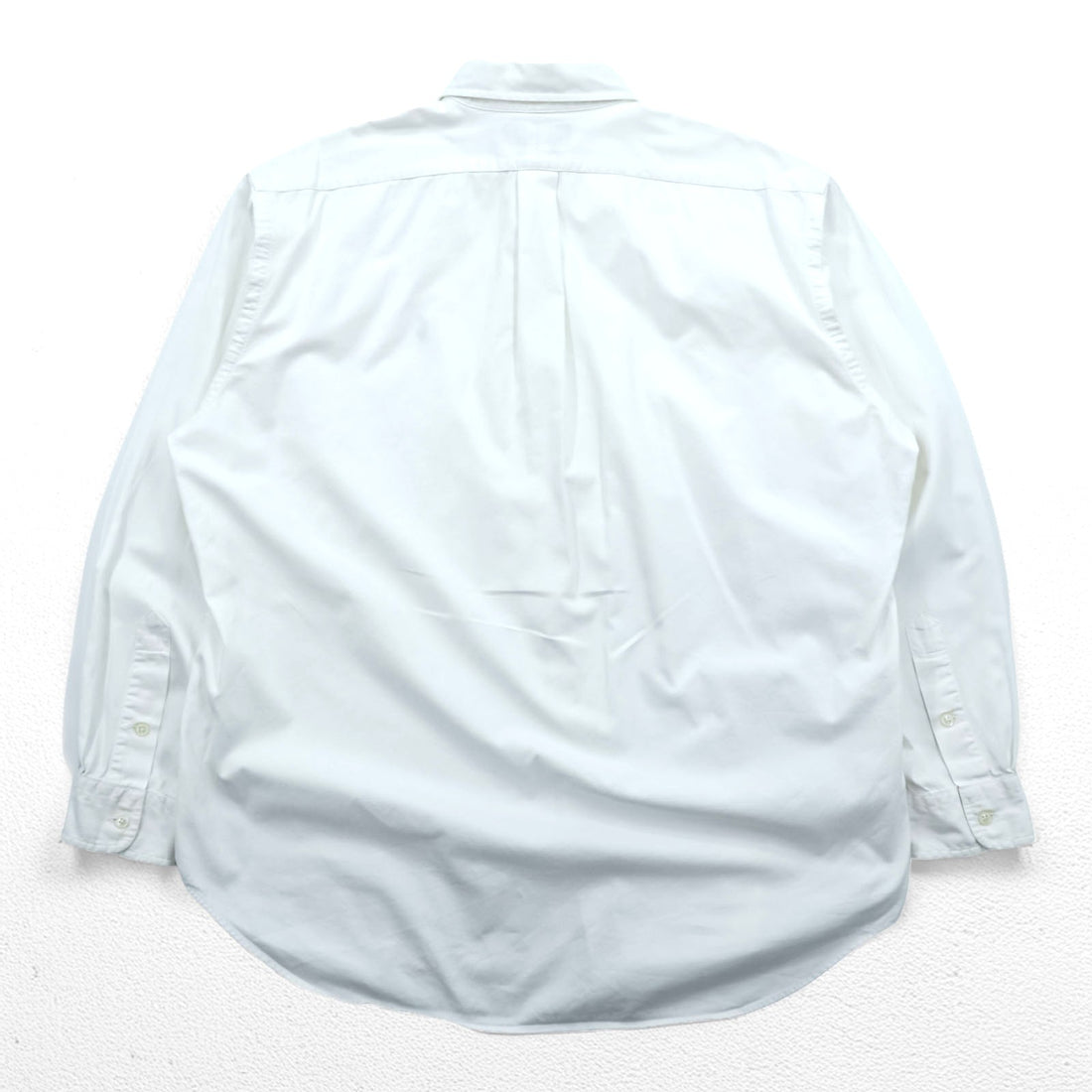 Ralph Lauren 90s Oxford button-down shirt, size L, white, black, with small pony embroidery.