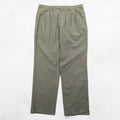 Ralph Lauren 90年代 2タック ワイド スラックス パンツ L ブラウン レーヨン WASHABLE
