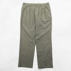 Ralph Lauren 90年代 2タック ワイド スラックス パンツ L ブラウン レーヨン WASHABLE