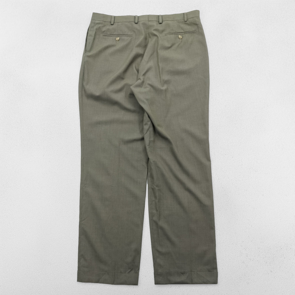 Ralph Lauren 90年代 2タック ワイド スラックス パンツ L ブラウン レーヨン WASHABLE