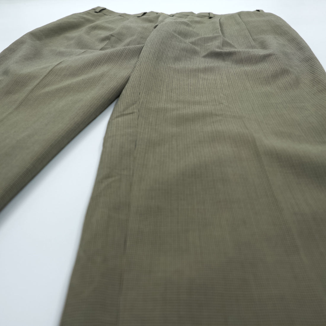 Ralph Lauren 90年代 2タック ワイド スラックス パンツ L ブラウン レーヨン WASHABLE