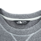 The North Face Crewneck Sweatshirt Grey L Embroidered Logo V-Stitch Pullover