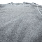 The North Face Crewneck Sweatshirt Grey L Embroidered Logo V-Stitch Pullover