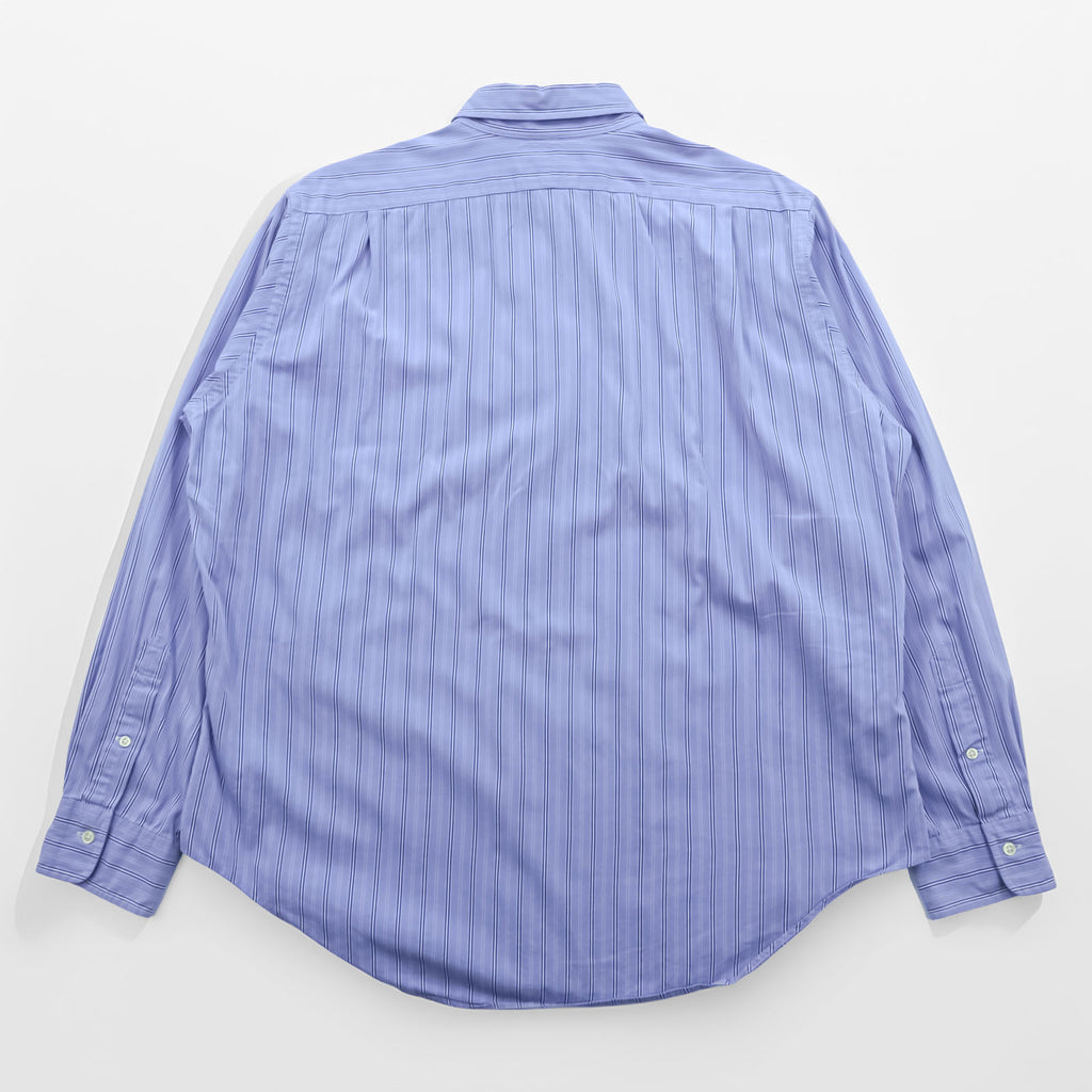 Polo Ralph Lauren 90s Classic Fit Horizontal Striped Shirt XL Blue STANTON Small Pony Embroidery