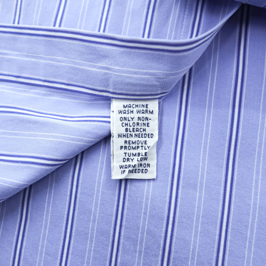 Polo Ralph Lauren 90s Classic Fit Horizontal Striped Shirt XL Blue STANTON Small Pony Embroidery
