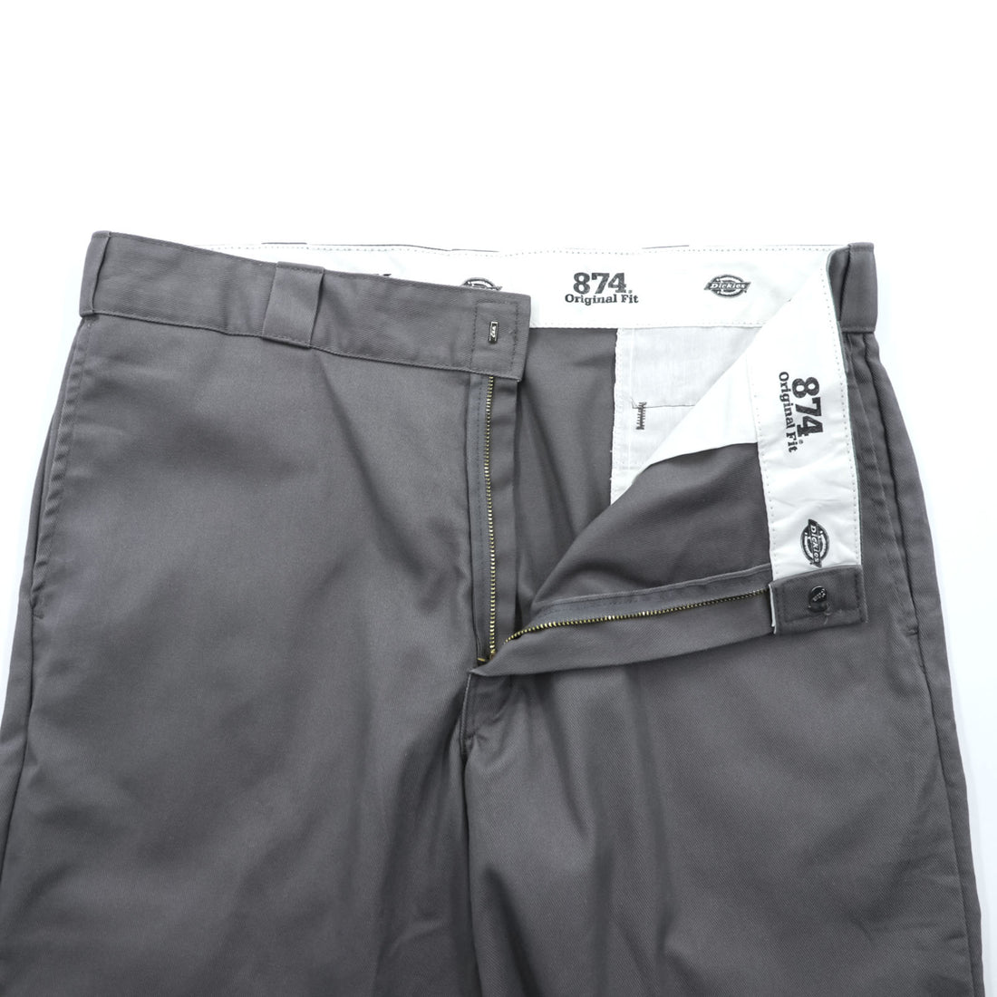 Dickies 874 オリジナルフィット チノパンツ L グレー コットン FLEX