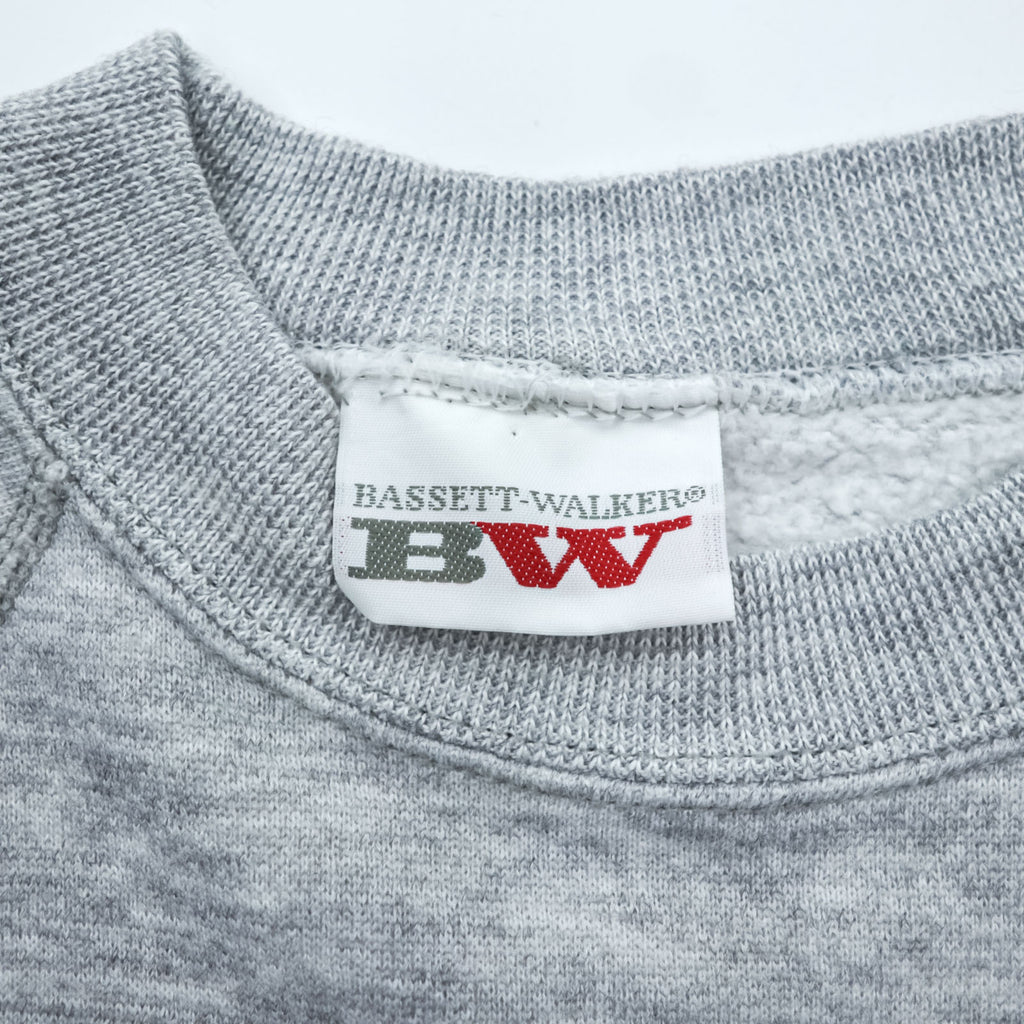 80年代 USA製 ヴィンテージ BW BASETT-WALKER スウェット トレーナー L グレー ラグラン コットン