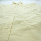 Ralph Lauren 90s Oxford button-down shirt, size XL and up, yellow, YARMOUTH logo, small pony embroidery.