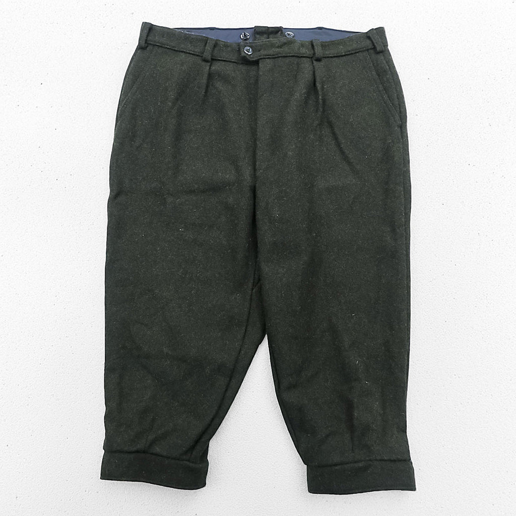 70s Vintage AJAK Norway Wool Knickerbocker Pants Dark Olive Model 487 Brumunddal Buckle Cuff