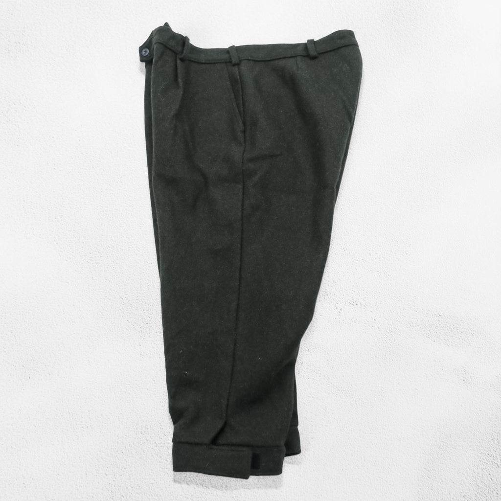70s Vintage AJAK Norway Wool Knickerbocker Pants Dark Olive Model 487 Brumunddal Buckle Cuff