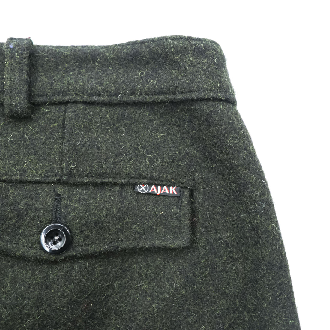 70s Vintage AJAK Norway Wool Knickerbocker Pants Dark Olive Model 487 Brumunddal Buckle Cuff