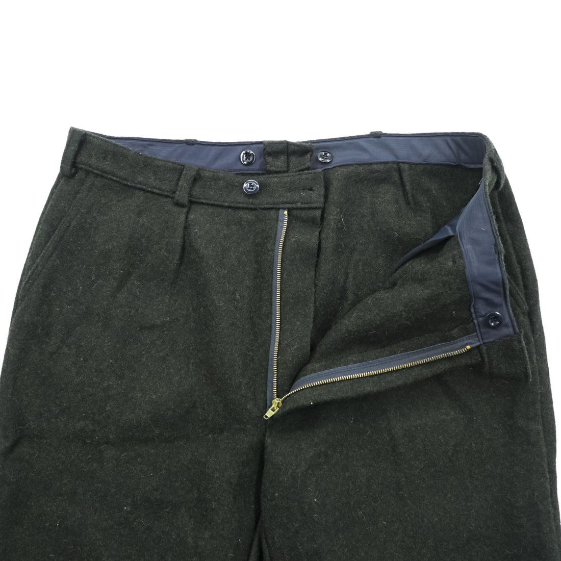 70s Vintage AJAK Norway Wool Knickerbocker Pants Dark Olive Model 487 Brumunddal Buckle Cuff