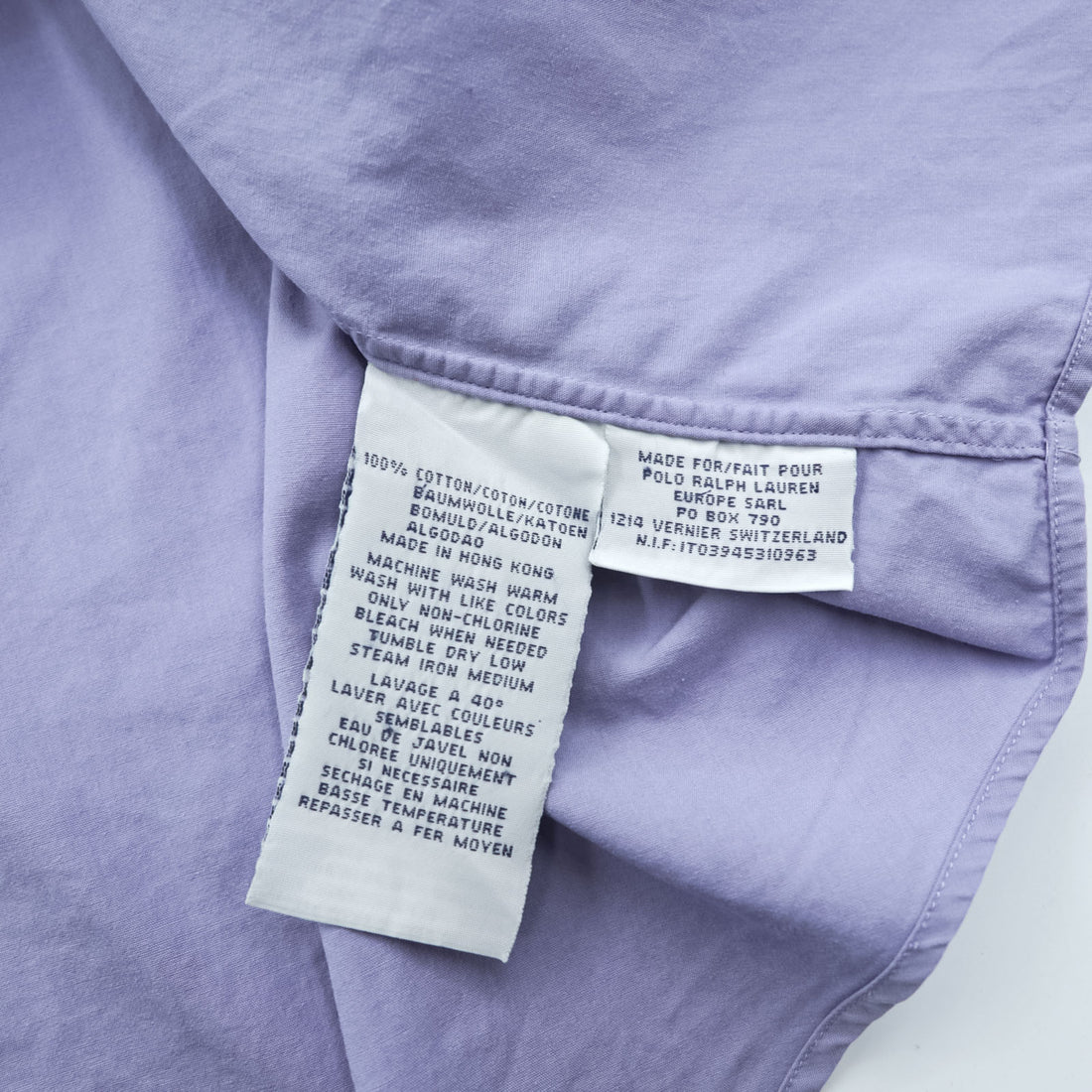 Polo Ralph Lauren 90s Regular Collar Shirt, Size XL and up, Blue, with Andrew Small Pony Embroidery