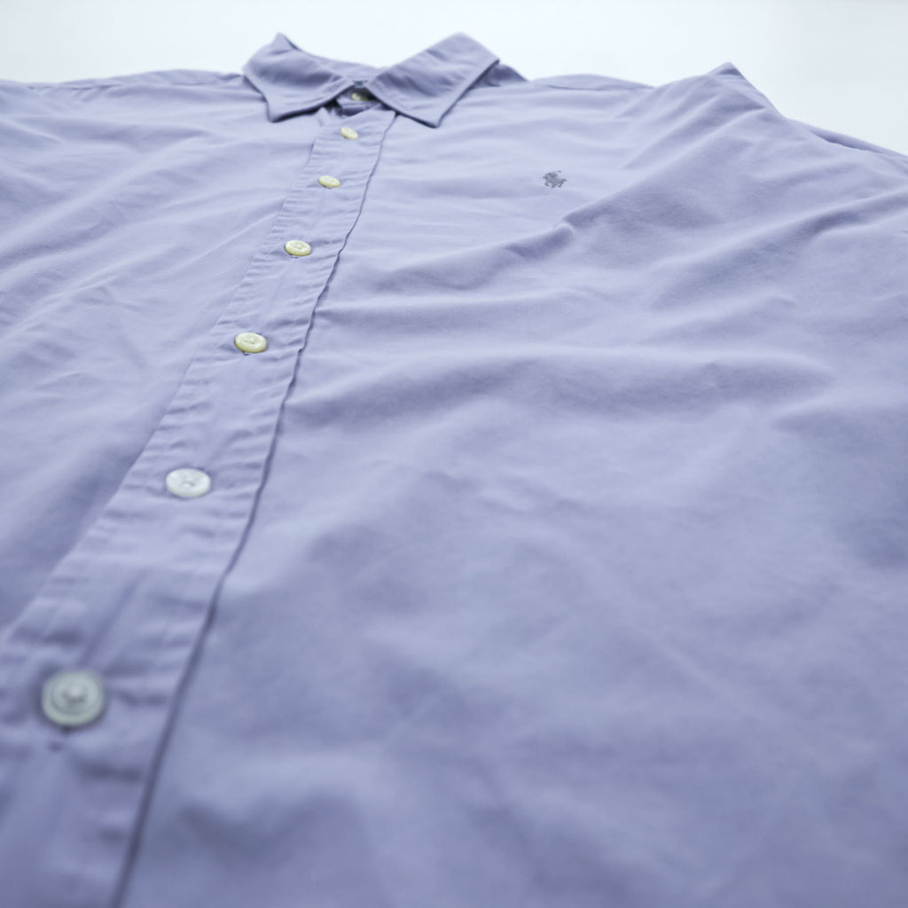 Polo Ralph Lauren 90s Regular Collar Shirt, Size XL and up, Blue, with Andrew Small Pony Embroidery