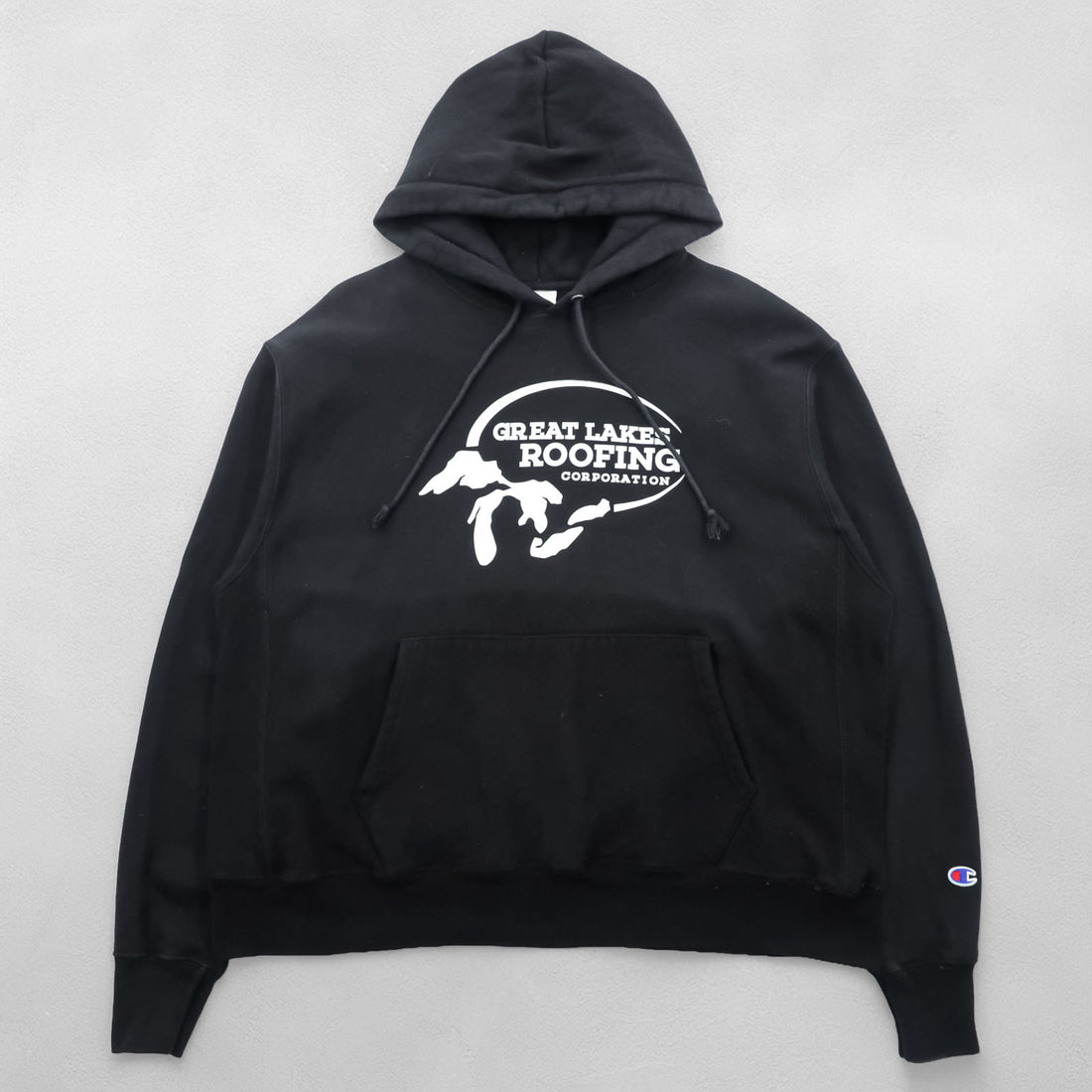 Champion リバースウィーブ 青単タグ 復刻 REVERSE WEAVE パーカー XL ブラック プルオーバー カンガルーポケット