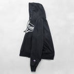 Champion Reverse Weave Hoodie, Size XL Black, Blue Tag, Reissue
