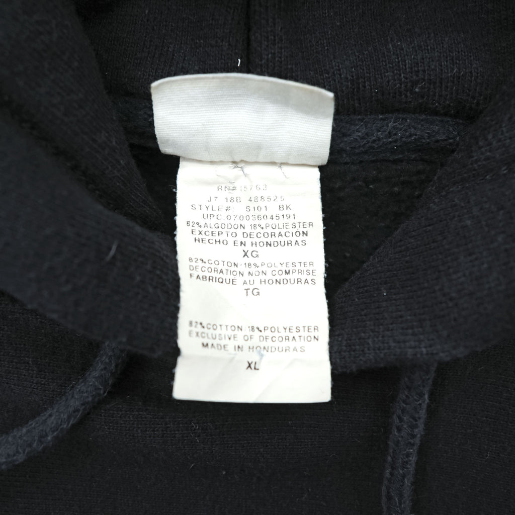 Champion Reverse Weave Hoodie, Size XL Black, Blue Tag, Reissue