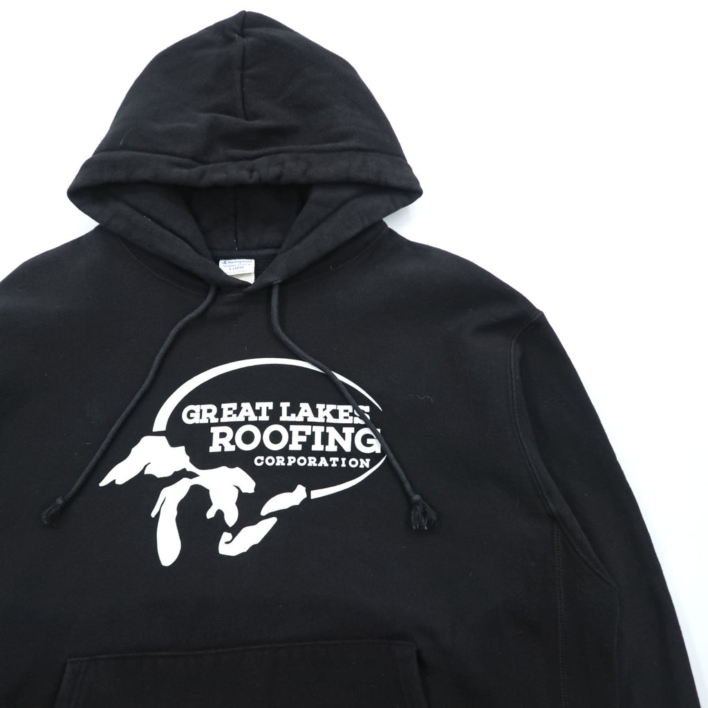 Champion Reverse Weave Hoodie, Size XL Black, Blue Tag, Reissue
