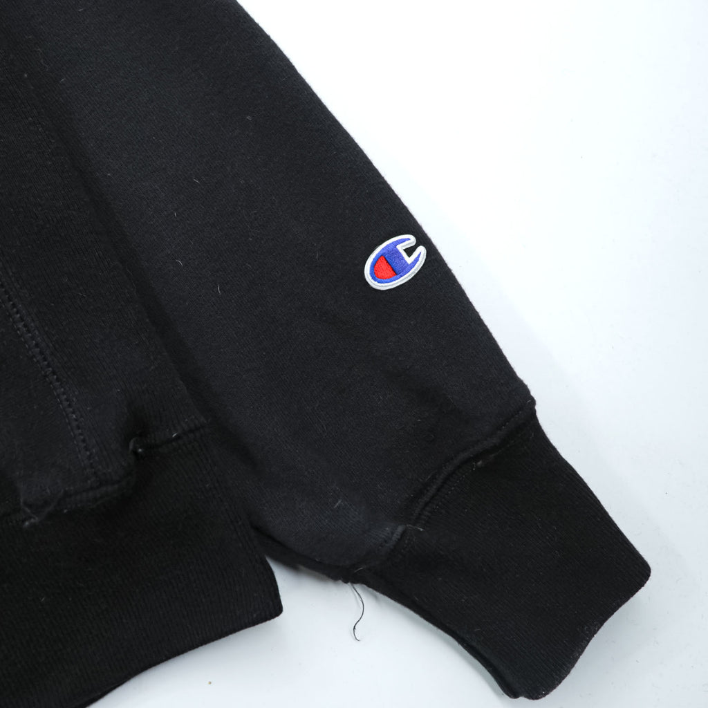 Champion Reverse Weave Hoodie, Size XL Black, Blue Tag, Reissue