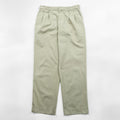 LANDS' END 2タック ワイド チノパンツ M ベージュ TRADITIONAL FIT コットン