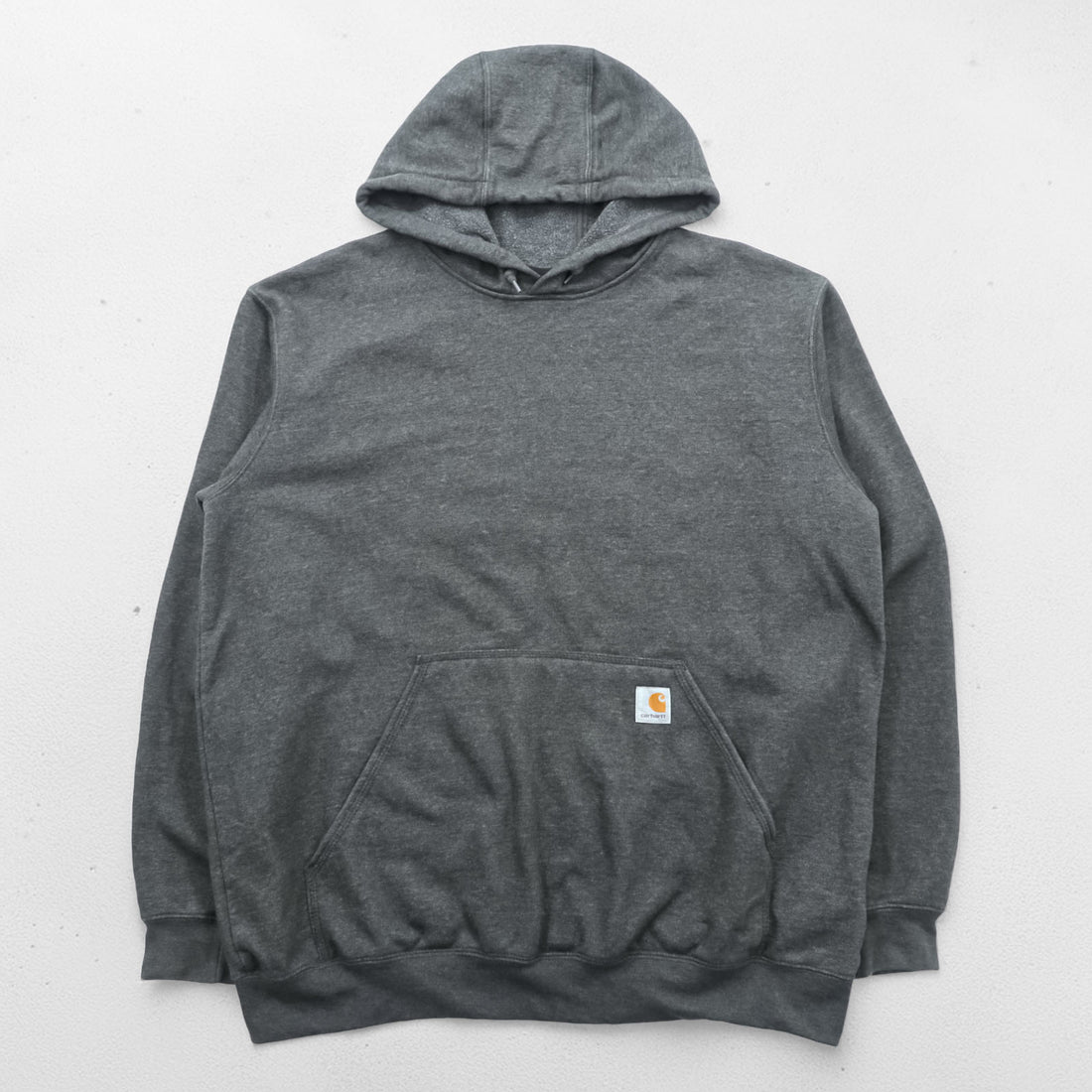 Carhartt Loose Fit Hoodie, Size L, Gray, Sleeve Logo, TS0288-M