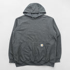 Carhartt Loose Fit Hoodie, Size L, Gray, Sleeve Logo, TS0288-M