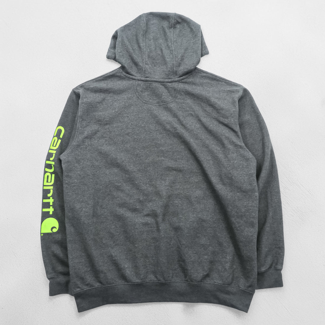 Carhartt Loose Fit Hoodie, Size L, Gray, Sleeve Logo, TS0288-M