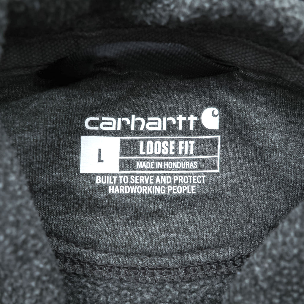 Carhartt Loose Fit Hoodie, Size L, Gray, Sleeve Logo, TS0288-M