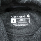 Carhartt Loose Fit Hoodie, Size L, Gray, Sleeve Logo, TS0288-M