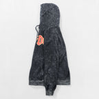 AC/DC Logo Hoodie Black Acid Wash Bleached Pullover Rock Band Sweatshirt