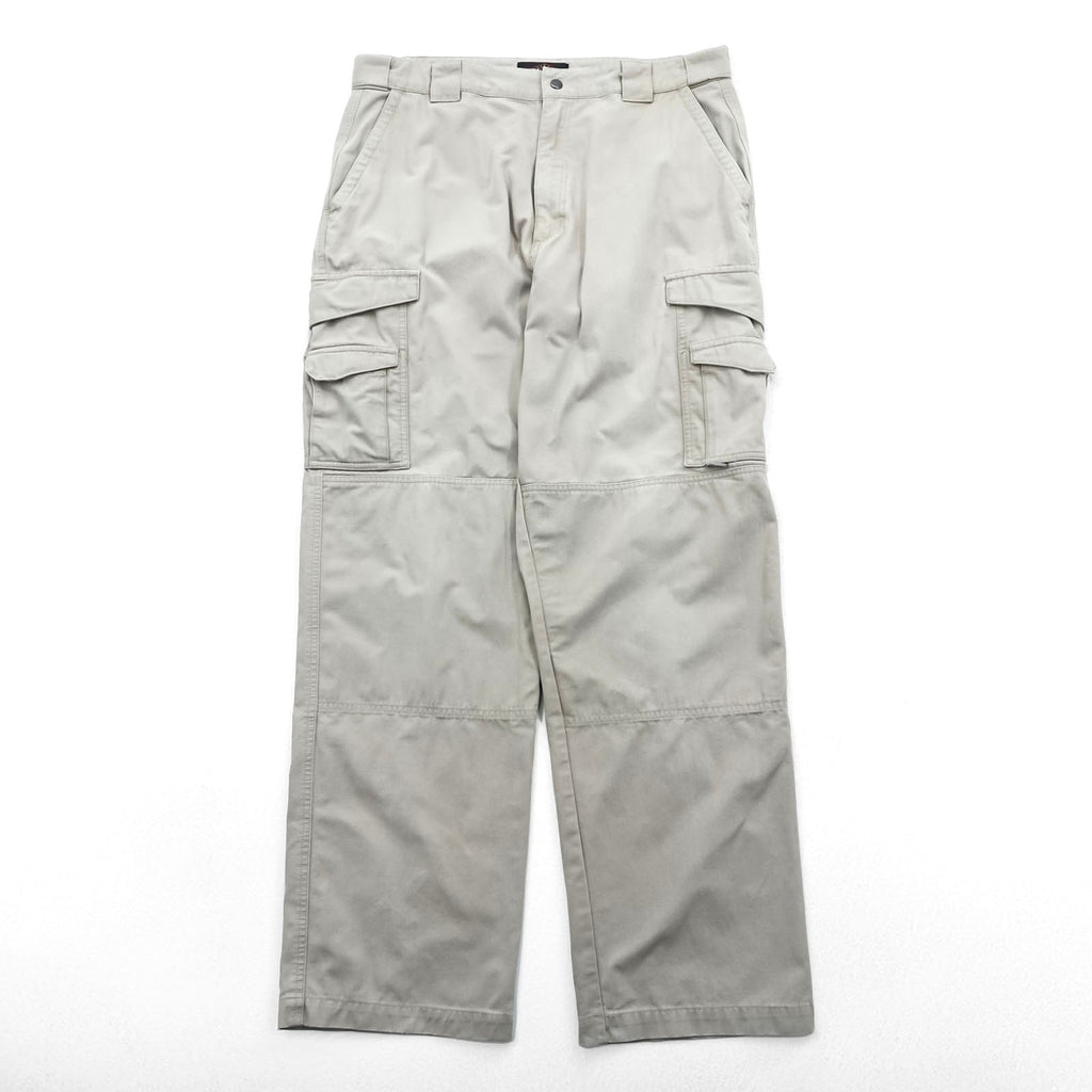 TRU-SPEC Double Knee Tactical Cargo Pants L Beige Military Cotton