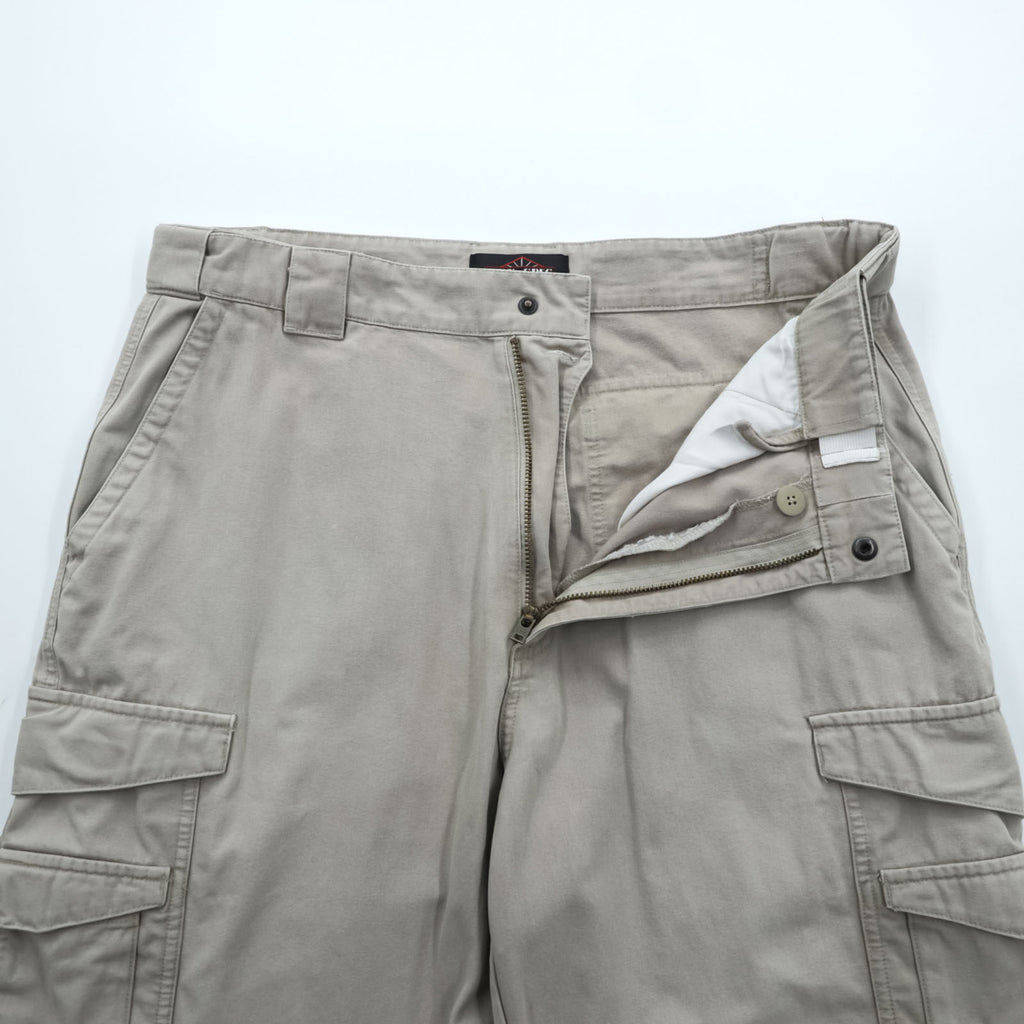 TRU-SPEC Double Knee Tactical Cargo Pants L Beige Military Cotton