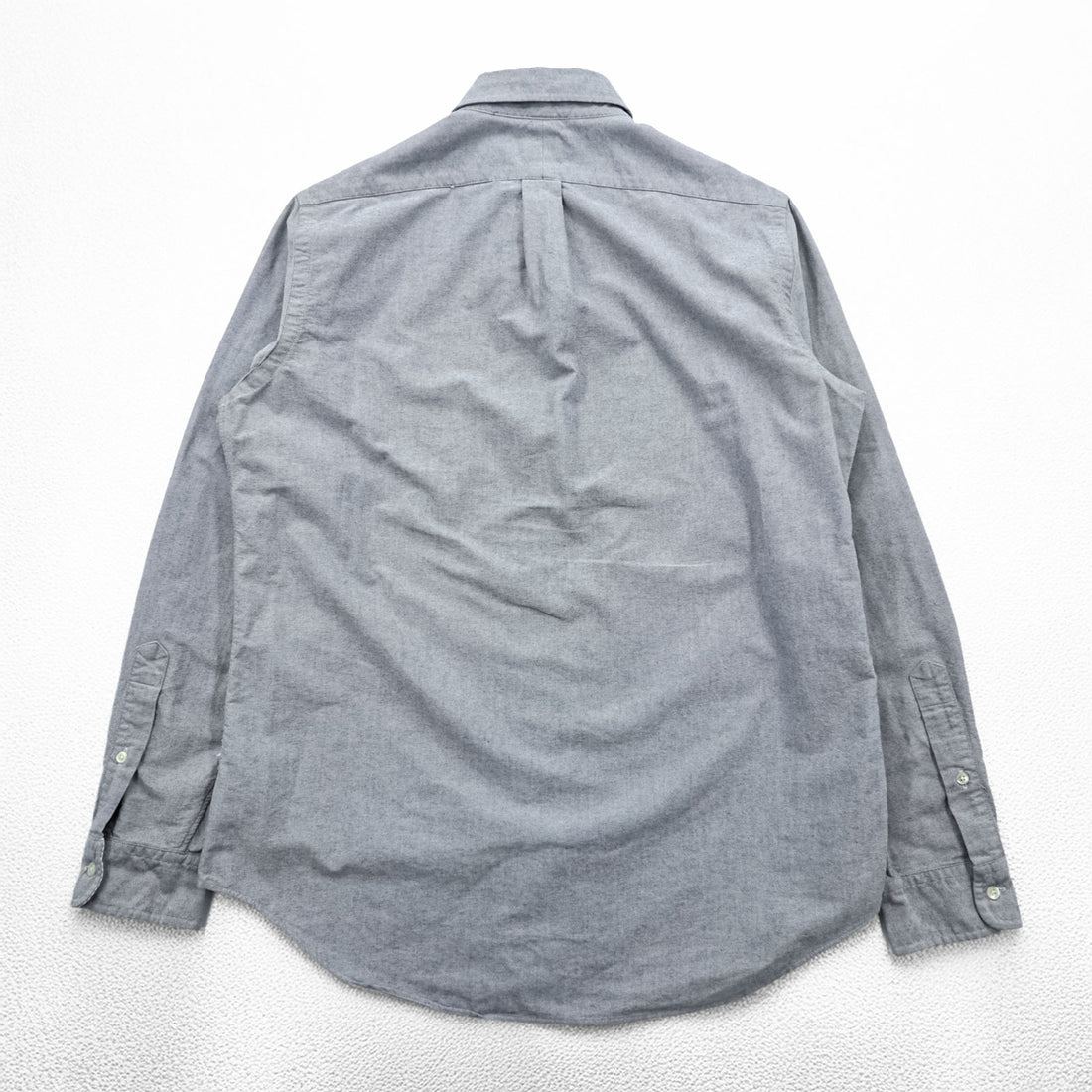 Ralph Lauren Oxford Button-Down Shirt, Size M, Gray, Small Pony Embroidery