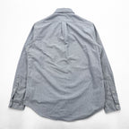 Ralph Lauren Oxford Button-Down Shirt, Size M, Gray, Small Pony Embroidery