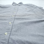 Ralph Lauren Oxford Button-Down Shirt, Size M, Gray, Small Pony Embroidery