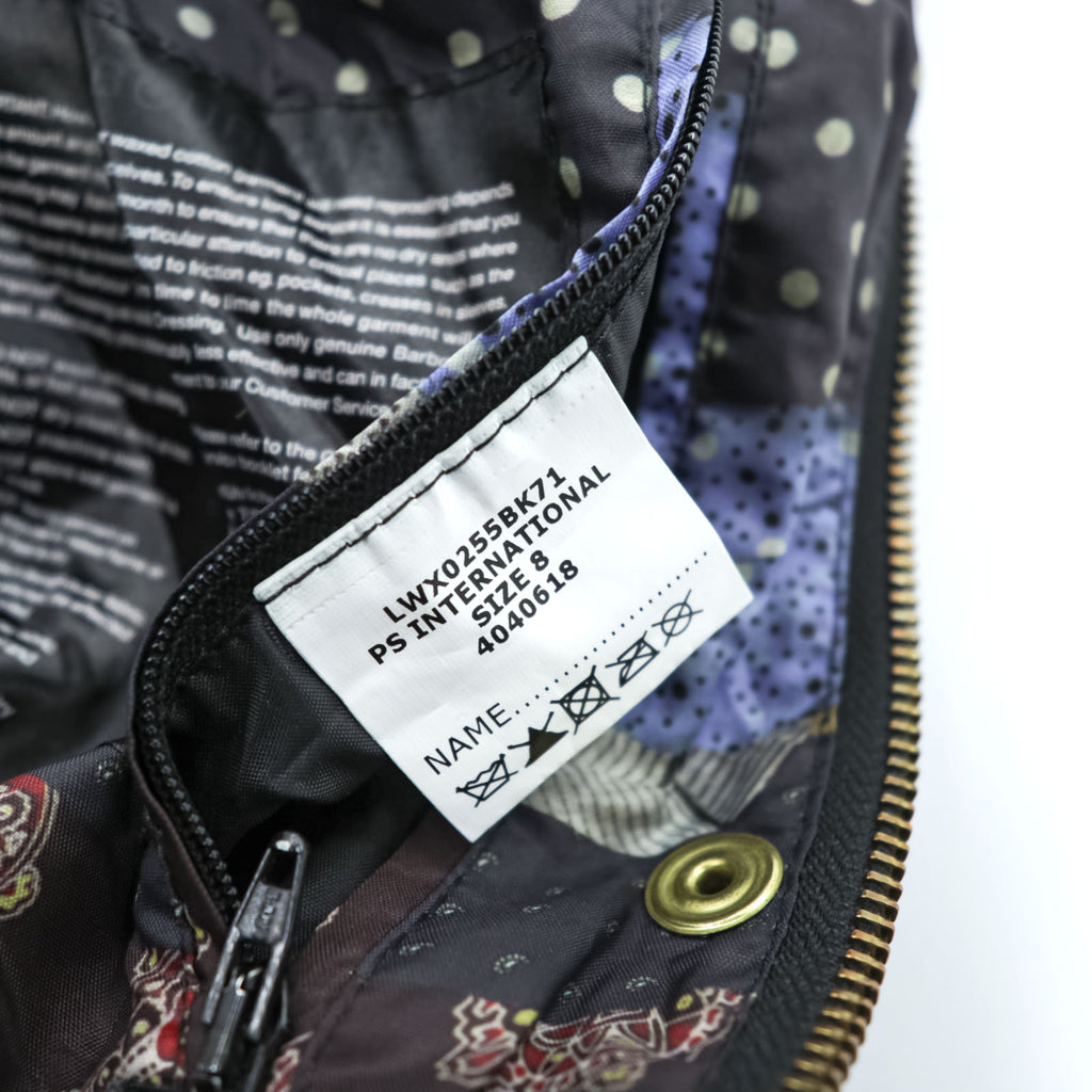 Barbour × Paul Smith INTERNATIONAL オイルド モーターサイクルジャケット S ワックスドコットン 襟コーデュロイ ベルト付 ダブルジップ エポレット