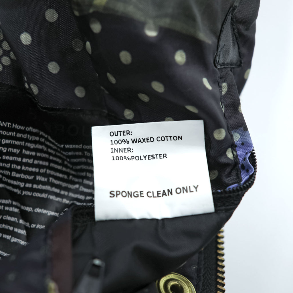 Barbour × Paul Smith INTERNATIONAL オイルド モーターサイクルジャケット S ワックスドコットン 襟コーデュロイ ベルト付 ダブルジップ エポレット