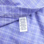 Ralph Lauren 90s YARMOUTH Button-Down Shirt XL Plaid Blue Small Pony Embroidery Big Size