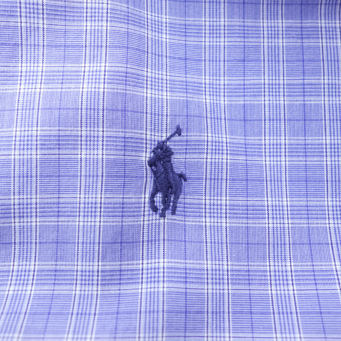 Ralph Lauren 90s YARMOUTH Button-Down Shirt XL Plaid Blue Small Pony Embroidery Big Size