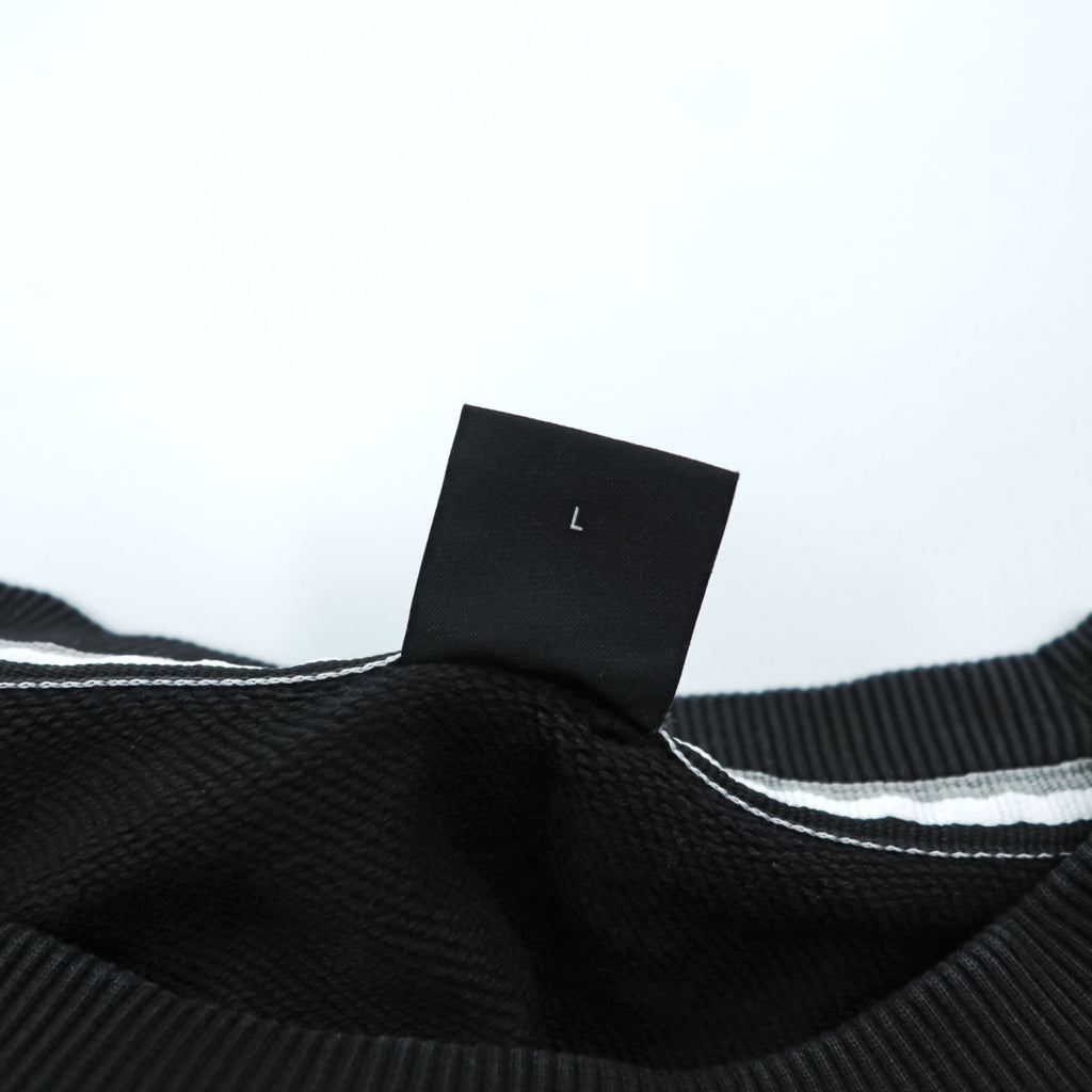 HUGO BOSS Crew Neck Sweatshirt L Black Cotton Logo Embroidery