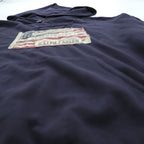 DENIM & SUPPLY RALPH LAUREN American Flag Hoodie L Navy Kangaroo Pocket