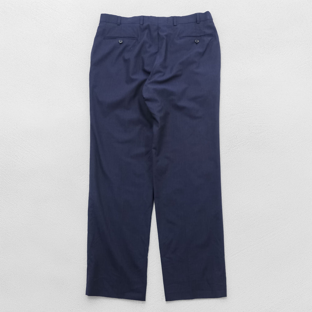 Brooks Brothers スラックス パンツ L ストライプ ネイビー REGENT BROOKS COOL
