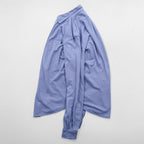 Ralph Lauren Pique Button-Down Shirt L Blue FEATHERWEIGHT MESH Small Pony Embroidered Logo