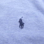 Ralph Lauren Pique Button-Down Shirt L Blue FEATHERWEIGHT MESH Small Pony Embroidered Logo