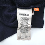 NAPAPIJRI Pullover Hoodie XL Navy Cotton Kangaroo Pocket
