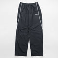 Umbro Track Pants Jersey XL Black Side Stripe Hem Zip Nylon